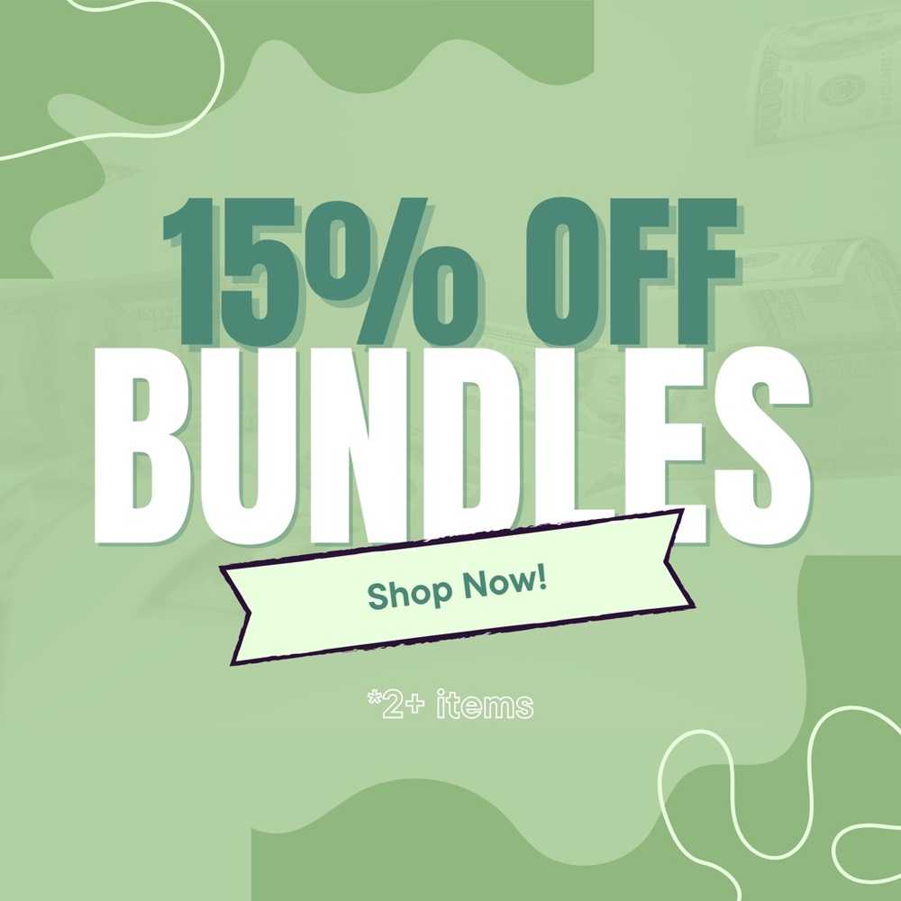 15% off Bundles! (2+ items)